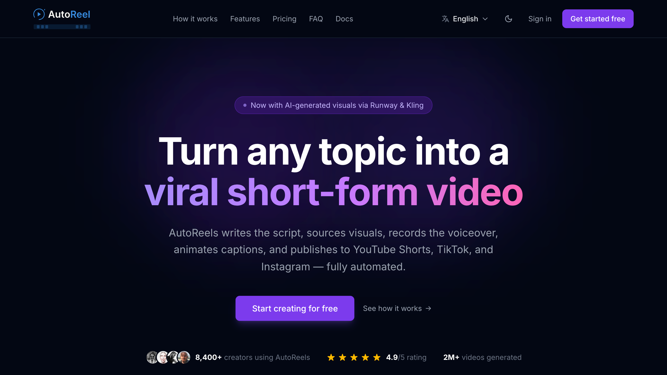 AutoReels screenshot